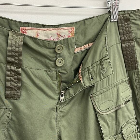 Vintage Y2K Abercrombie & Fitch Cargo Pockets Utility Jogger Baggy Pants Size 8 - Picture 9 of 15